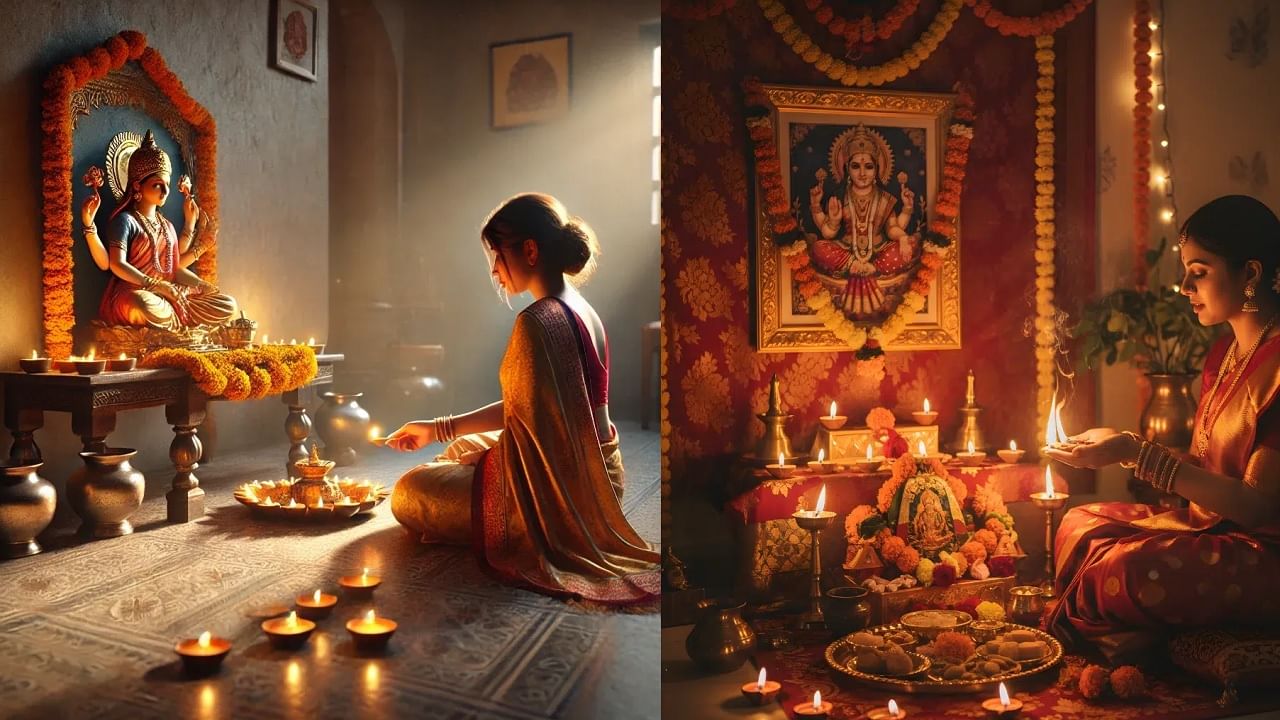 संध्याकाळपासून रात्रीपर्यंत लक्ष्मी पूजेसाठी हे 5 शुभ मुहूर्त; जाणून घ्या पूजेची योग्य पद्धत