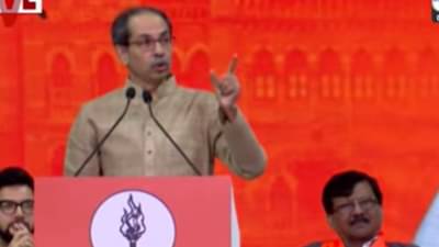 निवडणूक आयोगाला परत एकदा सांगतो.., उद्धव ठाकरेंचा निर्वाणीचा इशारा, निर्धार मेळाव्यात कडाडले