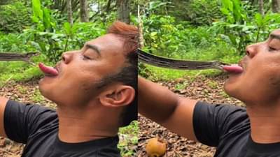 सापाशी खेळायला गेला अन् अंगाशी आलं; थरकाप उडवणारा VIDEO व्हायरल