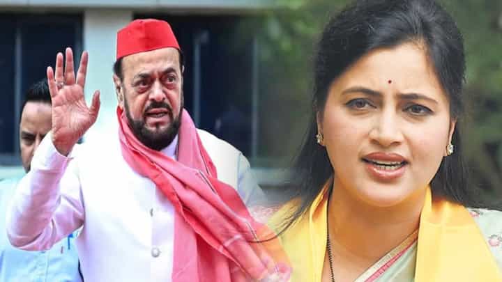 Navneet Rana : महाराष्ट्राबाहेर चालतं व्हावं... भिवंडीत केलेल्या 'त्या' वक्तव्यानं वाद ओढावून घेतला, राणांनी आझमींना सुनावलं Navneet Rana : महाराष्ट्राबाहेर चालतं व्हावं... भिवंडीत केलेल्या 'त्या' वक्तव्यानं वाद ओढावून घेतला, राणांनी आझमींना सुनावलं