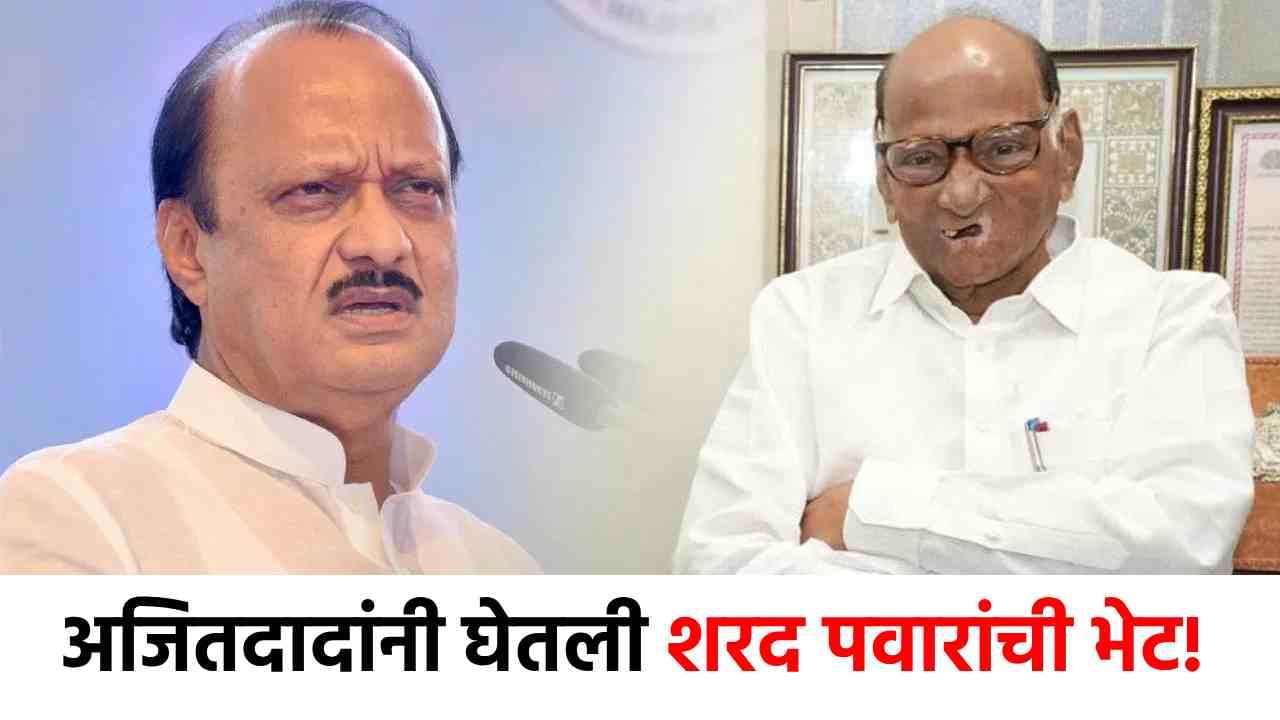 सर्वात मोठी बातमी! अजित पवारांनी घेतली शरद पवारांची भेट, दोघांत तासभर चर्चा