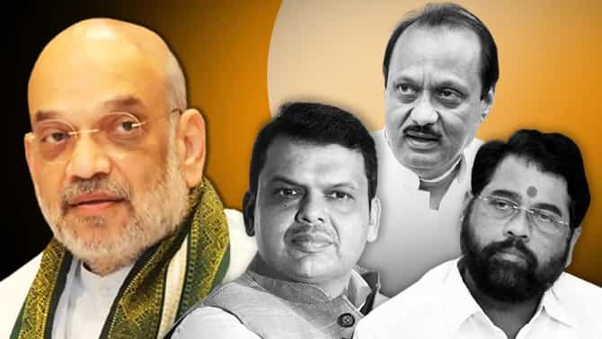 अमित शाह शिर्डीत, फडणवीस, शिंदे, अजित दादांसोबत मध्यरात्री गुप्त बैठक, बंद दाराआड चर्चेचा मुद्दा काय?