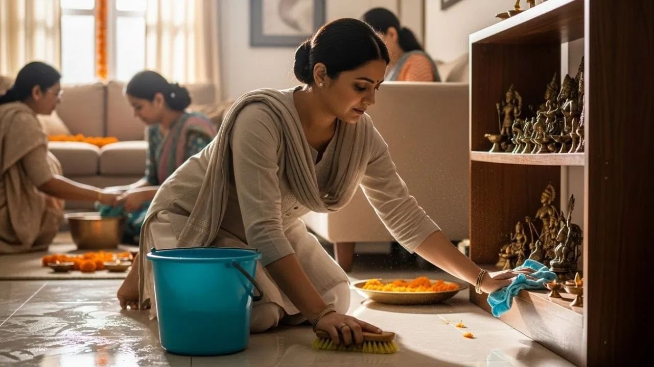 दररोज थोडीशी साफसफाई करा - दिवाळीसाठी तुम्ही स्वच्छतेसाठी एक खास दिवस निवडला असला तरीही, दररोज थोडीशी साफसफाई करून तुम्ही तुमचे काम सोपे करू शकता. यामुळे एकाच दिवशी सर्व काम करण्याची गरज नाही.  