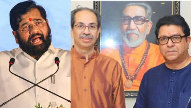 मुंबईत सत्याचा विराट मोर्चा, एकनाथ शिंदेंच्या घराबाहेरील तो बॅनर चर्चेत, मनसेने डिवचले