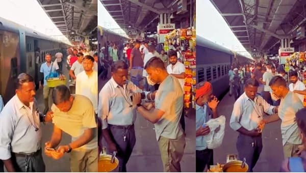 ट्रेन सुरु झाल्याने प्रवाशाने समोसे घेण्यास नकार दिला, तर वेंडरने पकडली कॉलर-घड्याळ गहाण ठेवायला भाग पाडले Video Viral