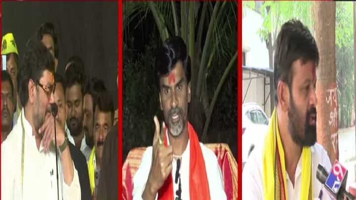Jarange vs Munde : कुणी अंगावर आलं तर... मुंडेचा जरांगेंवर हल्लाबोल तर जरांगे बिनडोक...हाकेंचं टीकास्त्र Jarange vs Munde : कुणी अंगावर आलं तर... मुंडेचा जरांगेंवर हल्लाबोल तर जरांगे बिनडोक...हाकेंचं टीकास्त्र