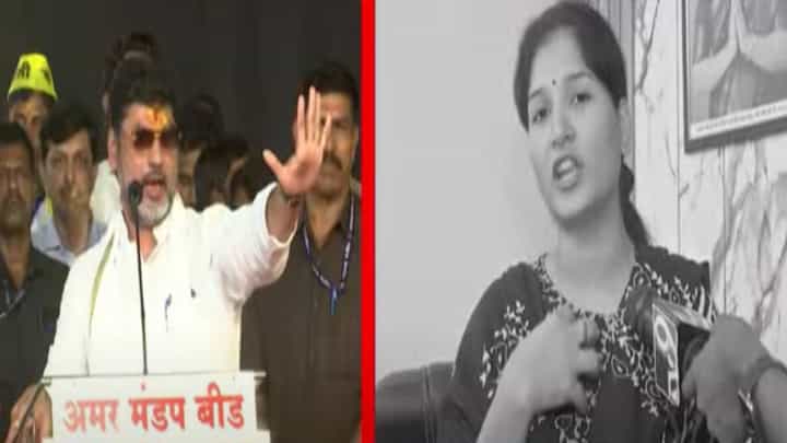 Karuna Munde : मेलेल्यांचं मतदान करून निवडून आलाय, खरा मर्द असशील तर... करूणा मुंडेंचं धनंजय मुंडेंना चॅलेंज काय? Karuna Munde : मेलेल्यांचं मतदान करून निवडून आलाय, खरा मर्द असशील तर... करूणा मुंडेंचं धनंजय मुंडेंना चॅलेंज काय?