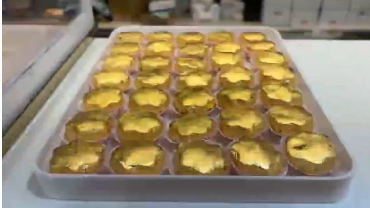 दिवाळीचा सण आणि गोडधोड पदार्थ यांचं अतूट नातं आहे. मात्र यंदा अमरावतीत एका मिठाईच्या दुकानाने गोडीत सोनेरी भर घातली आहे.