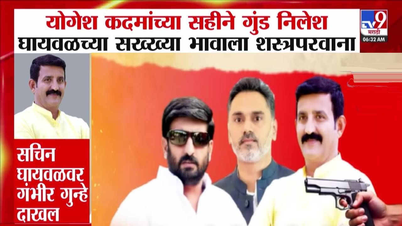 Nilesh Ghaywal : गृहराज्यमंत्र्यांच्या एका सहीनं गुंड निलेश घायवळच्या भावाला शस्त्रपरवाना! योगेश कदमांच्या भूमिकेवरून गदारोळ
