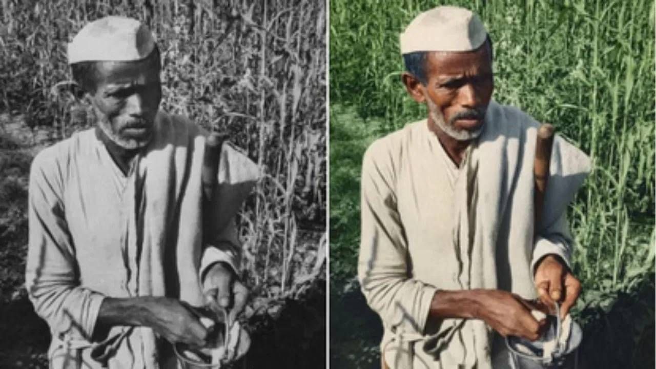 जर फोटोमध्ये एखादा पुरूष असेल तर : “Enhance the clarity and sharpness of this old portrait photo. Repair the cuts and torn out sections. Restore facial details naturally without over-smoothing. Maintain original colors and lighting.” एक फोटो अपलोड करून त्यासोबत हा प्रॉम्प्ट लिहा.