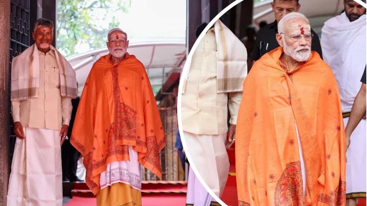 पंतप्रधान नरेंद्र मोदी यांची आंध्रातील श्रीशैलमला भेट, माँ भ्रामरांबा आणि भगवान मल्लिकार्जुन यांचे घेतले दर्शन, पाहा Video
