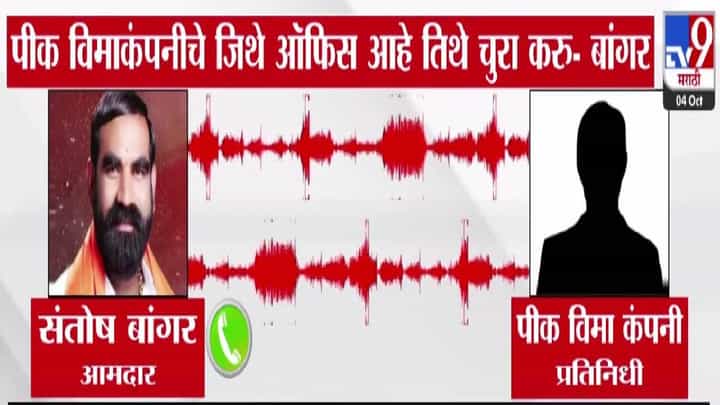 Santosh Bangar : जिथं ऑफिस तिथं चुरा करू... हात-पाय सलामत ठेवायचेत तर... बांगरांची ऑडिओ क्लिप व्हायरल Santosh Bangar : जिथं ऑफिस तिथं चुरा करू... हात-पाय सलामत ठेवायचेत तर... बांगरांची ऑडिओ क्लिप व्हायरल