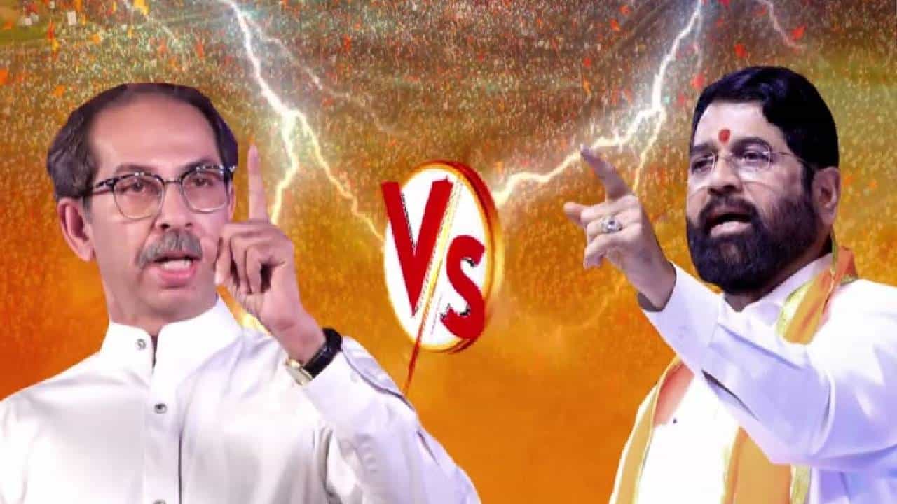 Shivsene : बाळासाहेबांची भगवी शाल पांघणाऱ्या गाढवाचं चित्र... ठाकरेंच्या टीकेवर शिंदेंचा पलटवार, फोटोग्राफरला दुसरं काय दिसणार!