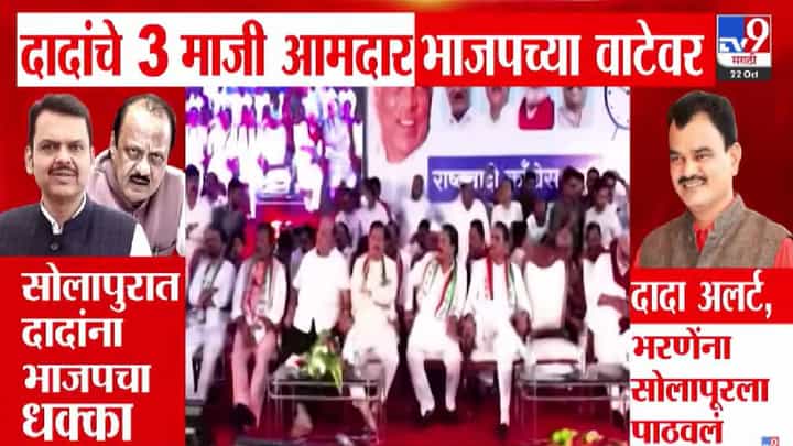 Rajan Patil : 'राष्ट्रवादीत निष्ठेला महत्त्व नाही', 'हे' 3 तीन आमदार भाजपात जाणार! सोलापुरात दादांना मोठा धक्का Rajan Patil : 'राष्ट्रवादीत निष्ठेला महत्त्व नाही', 'हे' 3 तीन आमदार भाजपात जाणार! सोलापुरात दादांना मोठा धक्का