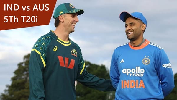 AUS vs IND 5Th T20i : टीम इंडिया मालिका विजयासाठी सज्ज, ऑस्ट्रेलिया रोखणार का?