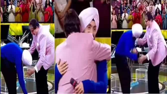 अमिताभ बच्चन यांच्या पाया पडल्याने प्रसिद्ध गायक अडचणीत; थेट या संघटनेकडून धमक्या, KBCमध्ये नेमकं काय घडलं?