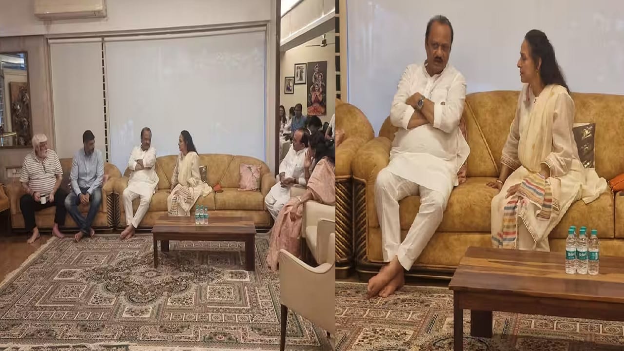 Ajit Pawar Meets Hema Malini, After Dharmendra Demise