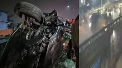 Ambernath Accident : ड्रायव्हरला हार्टअटॅक, शिवसेना शिंदे गटाच्या उमेदवाराच्या कारचा भीषण अपघात