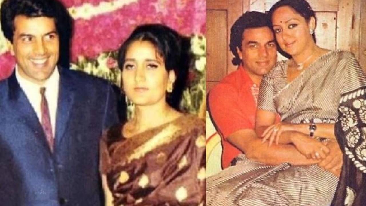 धर्मेंद्र यांचा दोन्ही पत्नींसोबतचा एकमेव दुर्मिळ फोटो; आजवर एकदाच दिसल्या सोबत