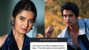 तू प्राजक्ता माळीला इन्स्टाग्रामवर का फॉलो करत नाहीस? गश्मीर महाजनीच्या उत्तराने वेधले लक्ष