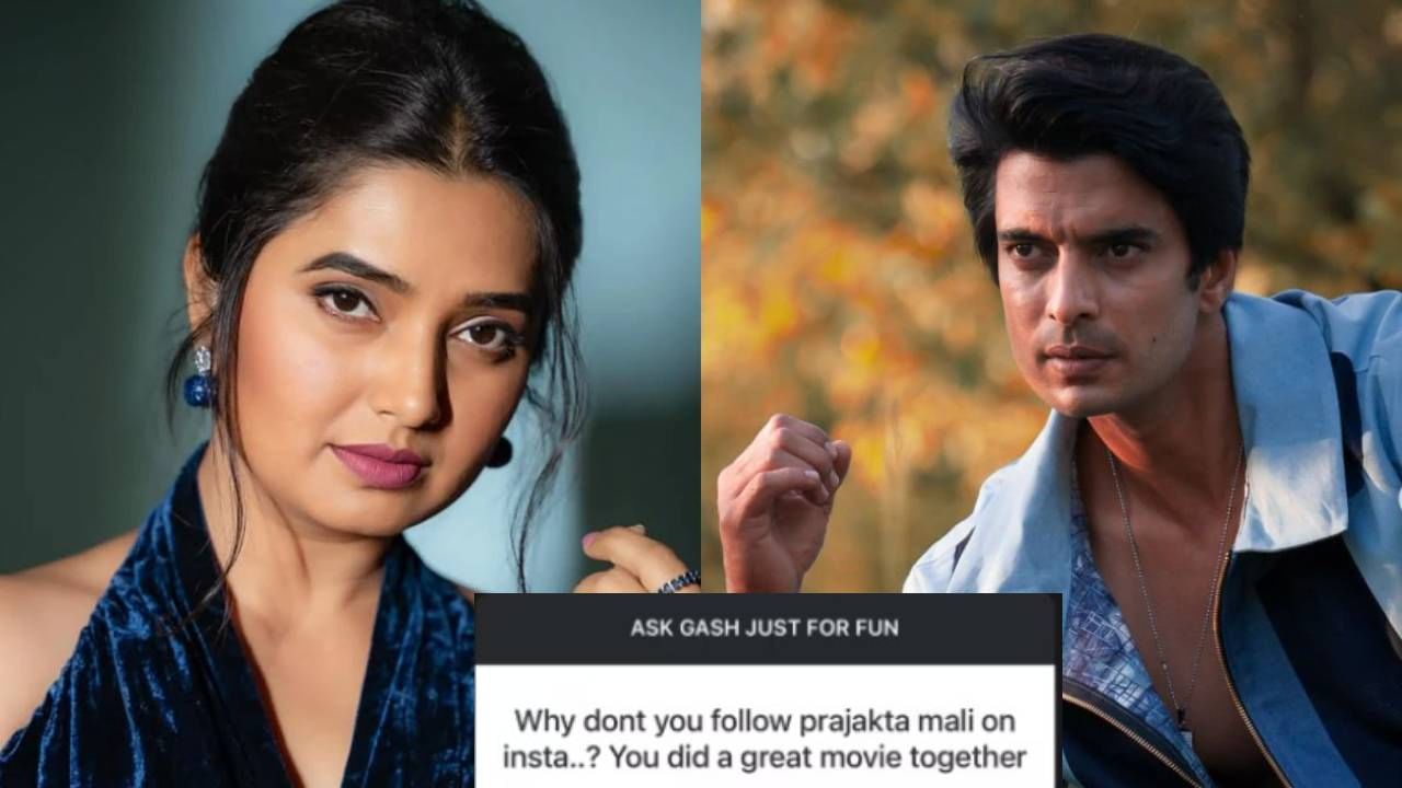 एका चाहत्याने तू प्राजक्ता माळीला इन्स्टाग्रामवर का फॉलो करत नाहीस? तुम्ही एकत्र खूप छान काम केले आहे असा प्रश्न विचारला होता. त्यावर गश्मीरने दिलेल्या उत्तराने सर्वांचे लक्ष वेधले.