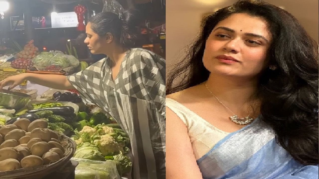 सिंपल ड्रेस, नो मेकअप; व्हायरल गर्ल गिरिजा ओकचा भाजी खरेदीचा व्हिडीओ व्हायरल; तिचा साधेपणा पाहून चाहते पुन्हा प्रेमात