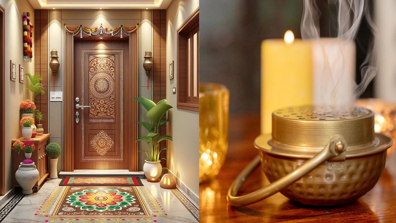 घराच्या मुख्य दरवाजाजवळ या 5 गोष्टी ठेवा, नकारात्मक ऊर्जा अन् वाईट नजर घरात येणार नाही