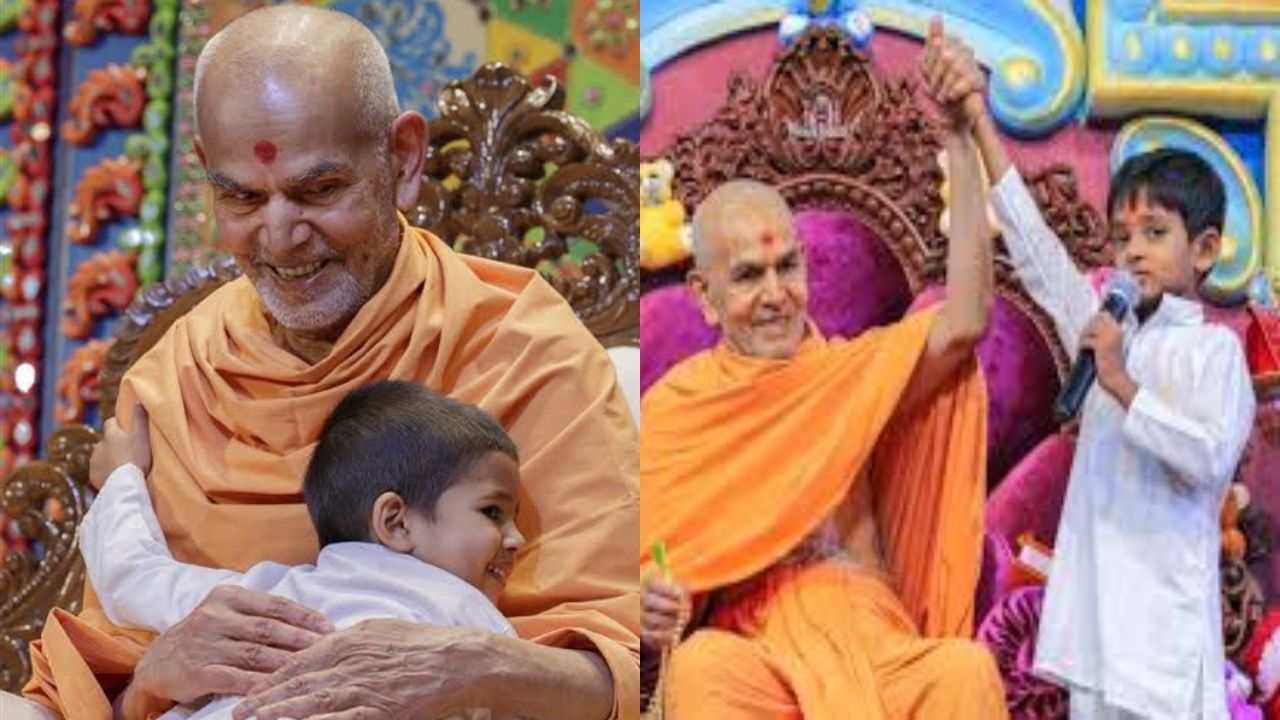 विनुभाई बनले जागतिक गुरु, असा होता महंत स्वामी महाराजांचा आध्यात्मिक प्रवास