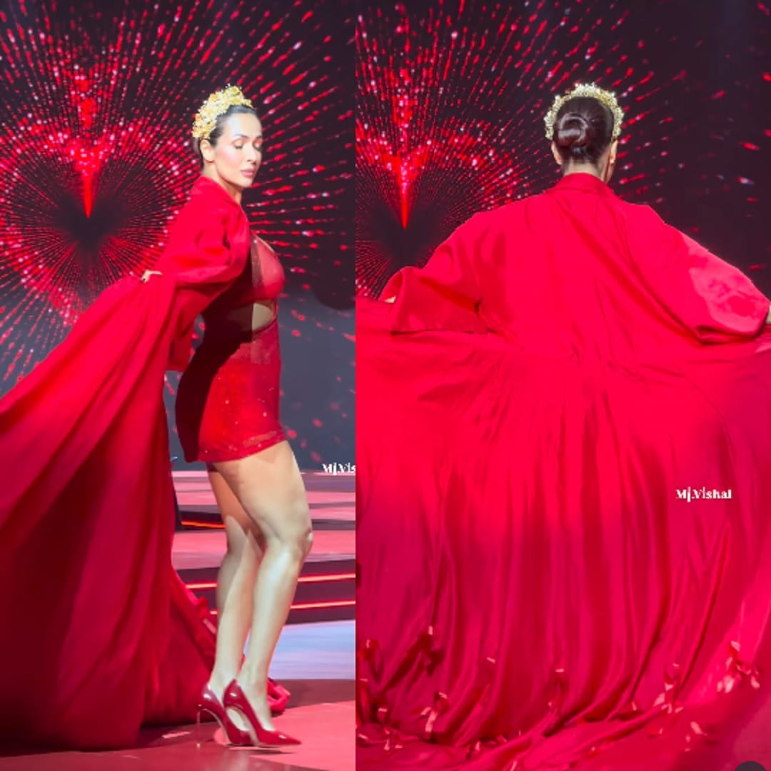  या शोमध्ये सर्वच अभिनेत्री सुंदर अन् ग्लॅमरस दिसत होत्या पण मलायका अरोरा नेहमी प्रमाणे तिच्या हटके अन् सुदंर लूक, ड्रेसने सर्वांवर भारी पडली. 