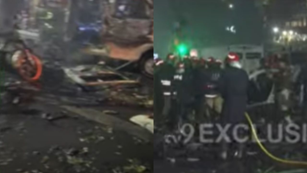 दिल्ली स्फोटाने हादरली; 8 जणांचा मृत्यू, 24 जखमी, बॅटरीचा स्फोट की घातपात? दिल्ली स्फोटाने हादरली; 8 जणांचा मृत्यू, 24 जखमी, बॅटरीचा स्फोट की घातपात?