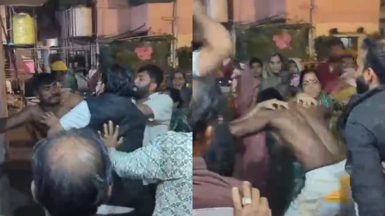 तुझी खाकी वर्दी उतरवून टाकीन, भाजप उमेदवाराची दादागिरी, थेट पोलिसाला मारहाण करतानाचा Video समोर