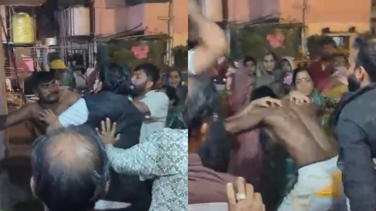 तुझी खाकी वर्दी उतरवून टाकीन, भाजप उमेदवाराची दादागिरी, थेट पोलिसाला मारहाण करतानाचा Video समोर