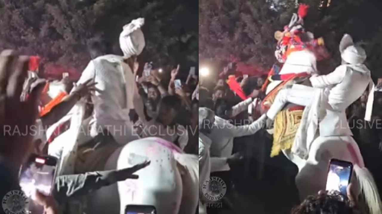 सूरज चव्हाणच्या वरातीत घडणार होतं भयंकर, शेकडो लोकांमध्ये क्षणात... हादरवणारा व्हिडीओ समोर!