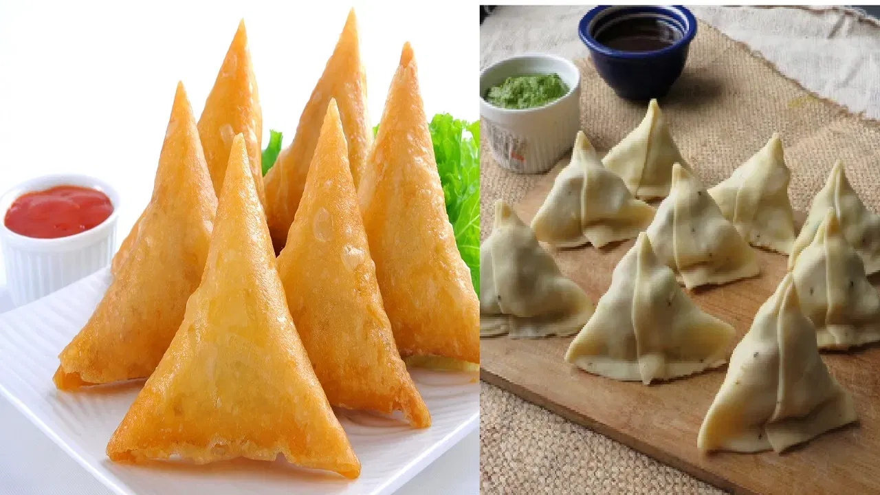 समोस्याचा त्रिकोणी आकार तो हातात धरण्यास आणि खाण्यास सोयीस्कर बनवतो. हेही एक कारण आहे की समोसा हा नेहमी त्रिकोणी आकारात बनवला जातो.  