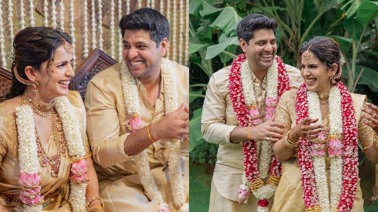 प्रसिद्ध तमिळ अभिनेत्री संयुक्ता शानने चाहत्यांना मोठं सरप्राइज दिलं आहे. संयुक्ताने माजी क्रिकेटर अनिरुद्ध श्रीकांतशी लग्न केलं आहे. काही दिवसांपूर्वीच या दोघांचा साखरपुडा पार पडला होता. परंतु त्याविषयीची अधिकृत माहिती समोर आली नव्हती. या दोघांनीही साखरपुड्याबाबत कोणतीही अधिकृत घोषणा केली नव्हती.