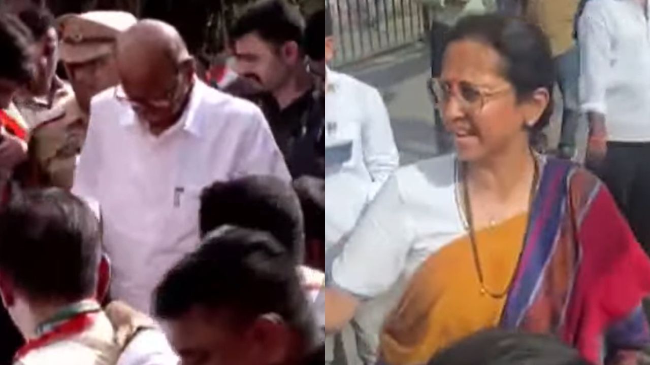 सत्याच्या मोर्चात शरद पवारांची गैरसोय, सुप्रिया सुळे संतापल्या.., नेमकं काय घडलं?