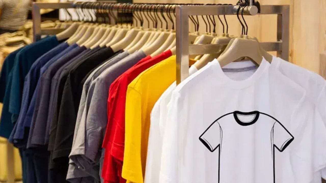 टी-शर्टच्या बाह्या सामान्यतः कोपर आणि खांदा यांच्यामध्ये संपतात, ज्यामुळे 'T' आकार अधिक स्पष्ट दिसतो. हा आकार इंग्रजीतील टी अक्षरासारखा दिसतो. त्यामुळे याला दुसरे नाव देण्याऐवजी टी शर्ट म्हटले जाऊ लागले. 