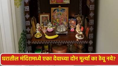 घरातील मंदिरामध्ये एका देवाच्या दोन मूर्त्या का ठेवू नये? जाणून घ्या शास्त्रीय कारण....