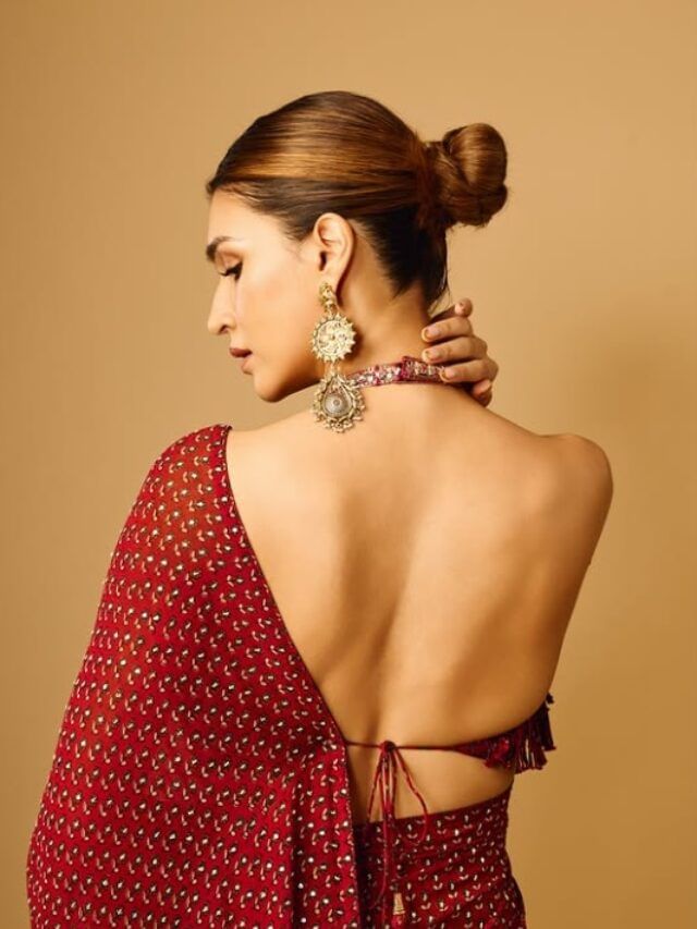 बॅकलेस लूकमध्ये अभिनेत्री चाहत्यांना देतेय फॅशन गोल्स, फोटो पाहून म्हणाल…