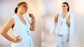 पांढऱ्या सूटमध्ये काजोलचा क्सासी लूक, फोटो पाहून म्हणाल....