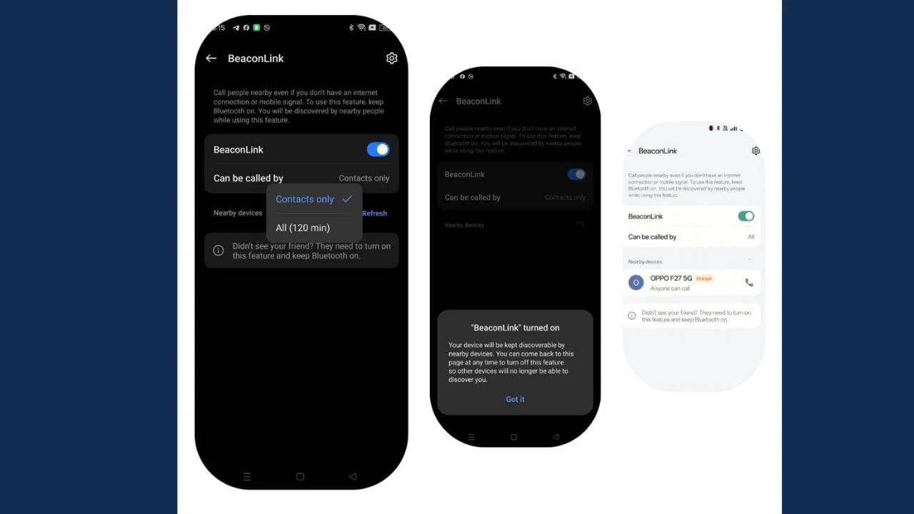 हे फीचर वापरण्यासाठी, तुम्हाला तुमच्या फोनच्या सेटिंग्जमध्ये जावे लागेल. नंतर मोबाइल नेटवर्कवर टॅप करा आणि नंतर Beacon Linkवर टॅप करा. या अत्यंत सोप्या पद्धतीमुळे तुमचा प्रोसेजचा एक टप्पा पूर्ण होतो. त्यानंतर तुम्हाला पुढची प्रोसेज करायची आहे. ते करणं अत्यंत सोपं आहे. त्यानंतर तुम्ही मोठा चमत्कार पाहाल.