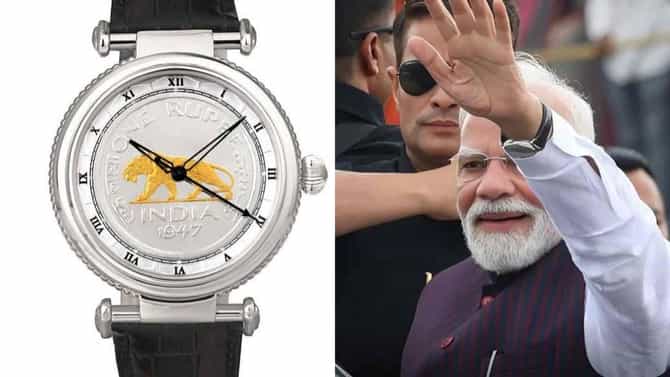 Narendra Modi Watch : नरेंद्र मोदींच्या घड्याळाची जगात चर्चा, किंमत तब्बल.... डायलमध्ये असं काही दिसलं की फोटो व्हायरल!