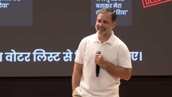 प्रत्येक 8 मतदारातील 1 मतदार बोगस! राहुल गांधींच्या गंभीर आरोपाने खळबळ प्रत्येक 8 मतदारातील 1 मतदार बोगस! राहुल गांधींच्या गंभीर आरोपाने खळबळ