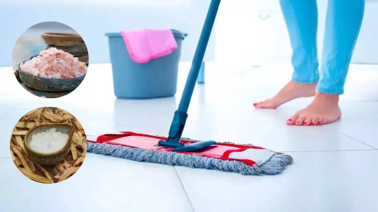 आपण घरात रोज केर काढतो, लादी पुसतो. जंतू निघून जावेत म्हणून आपण विविध औषधं वापरतो. पण काही जण लादी पुसताना त्या पाण्यात थोडं मीठही घालतात. वास्तूशास्त्रानुसार, दररोज घरात मीठाच्या पाण्याने फरशी पुसणं खूप शुभ मानले जाते. असे केल्याने जीवनात सकारात्मक बदल आणि फायदे होतात. याबद्दल जाणून घेऊया. 