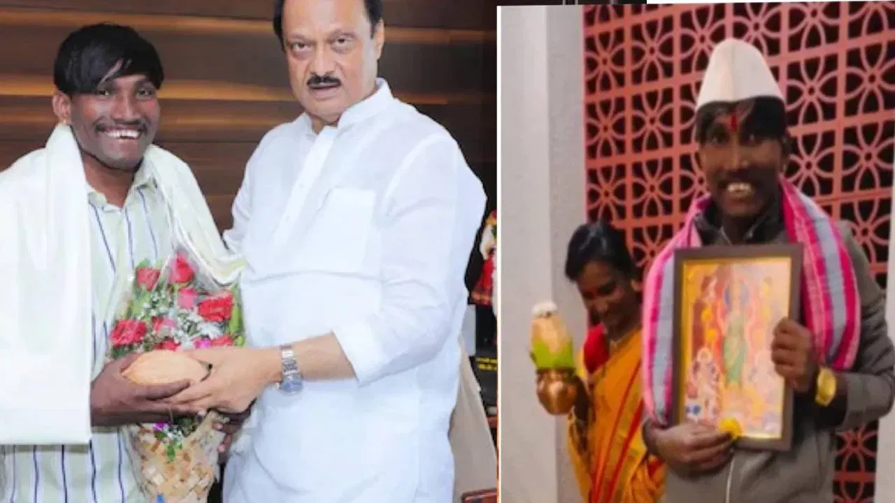 सूरजने स्वतः जाऊन उपमुख्यमंत्री अजित पवारांना लग्नाचं खास निमंत्रण दिलं होतं. पत्रिकेतही ‘अजित दादा’ यांचं नाव छापले होते. विशेष म्हणजे, लग्नानंतर सूरज ज्या नव्या घरात गृहप्रवेश करणार आहे, ते घरही अजित पवारांनी बांधून दिलं आहे. तरीही दादांचा बीड दौरा असल्याने ते या लग्नाला येऊ शकले नाहीत.