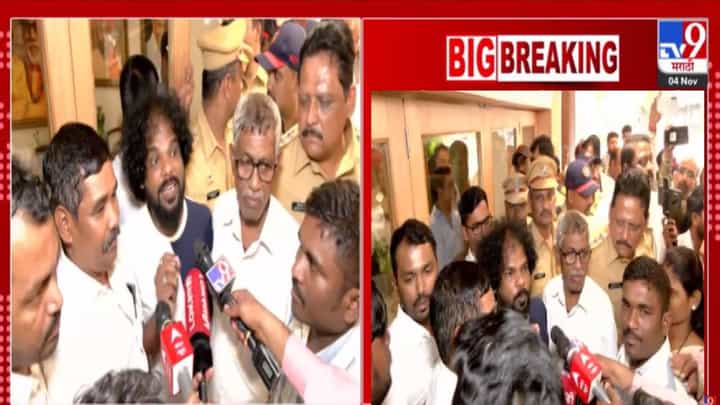Thane : गडकरी रंगायतनमध्ये सावरकर लिखित 'त्या' नाटकावरून वाद, पोलीस अन् वंचित कार्यकर्त्यांमध्ये वाद Thane : गडकरी रंगायतनमध्ये सावरकर लिखित 'त्या' नाटकावरून वाद, पोलीस अन् वंचित कार्यकर्त्यांमध्ये वाद