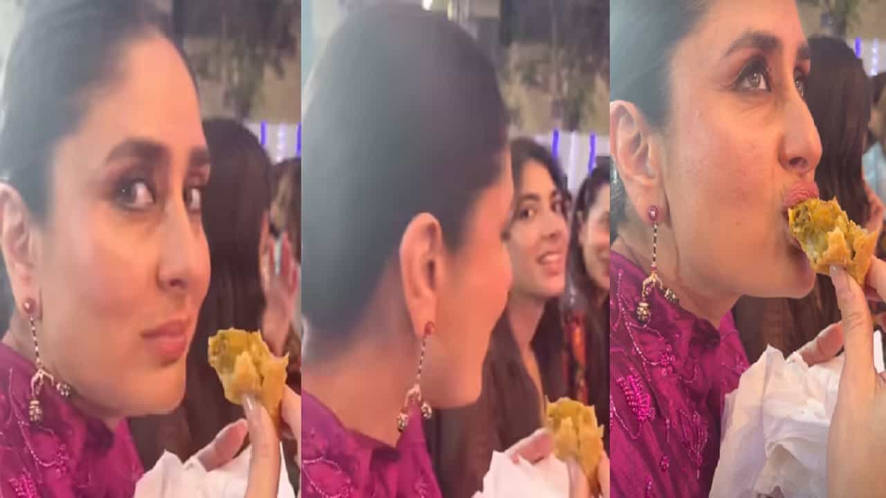 तैमूरच्या शाळेच्या कार्यक्रमात करीना खात होती समोसे; करण जोहरने पोस्ट केला व्हिडीओ