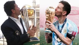 क्रिकेटचा देव सचिन याने फुटबॉलचा गॉड लियोनल मेस्सी याला दिले खास गिफ्ट.