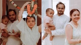 अभिनेत्रीच्या मुस्लीम पतीच्या हातात देवाची मूर्ती; नेटकरीही भारावले.