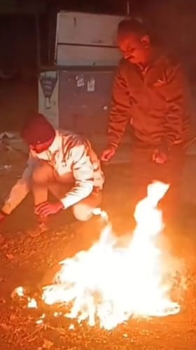 धाराशिव जिल्ह्यात थंडीचा कडाका; पारा 12 अंशा खाली घसरला.